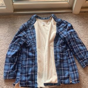 Plaid Blue Oversized Jacket
